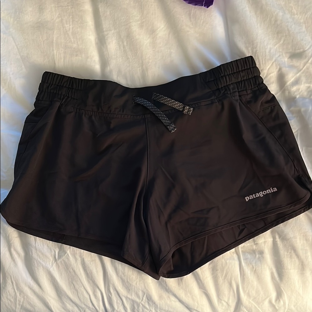Patagonia Black Athletic Shorts Lightweight Drawstring